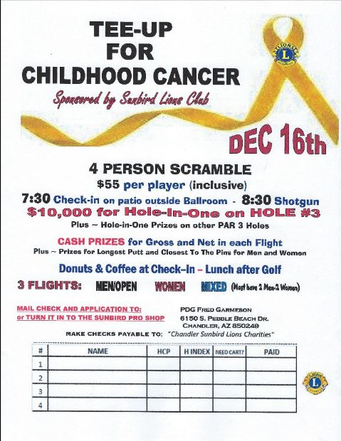 News SunBird Golf Club News SunBird Golf Club